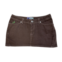 VW @sun mini denim skirt - brown