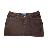 VW @sun mini denim skirt - brown