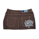 VW @sun mini denim skirt - brown