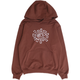 scribble @sun hoodie - brown