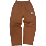 premium no cuff jogger - brown