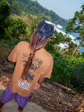 surf skate stack tshirt - brown