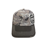 6 panel billy cap - silver/camo