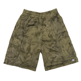 camo mesh shorts - khaki