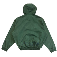 6 pocket canvas jacket - forrest green