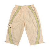 nylon quicky capri - cream/green