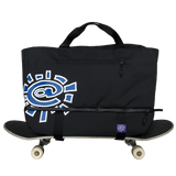 XL travel tote bag - blue/white
