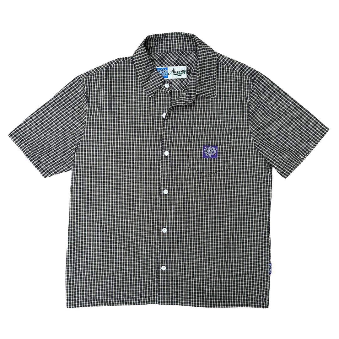 criss cross purple label shirt - black/white – always do what you should do