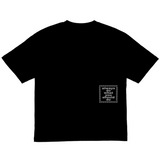 cracked sun tshirt - black