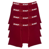 4pack cozy cotton briefs - crimson