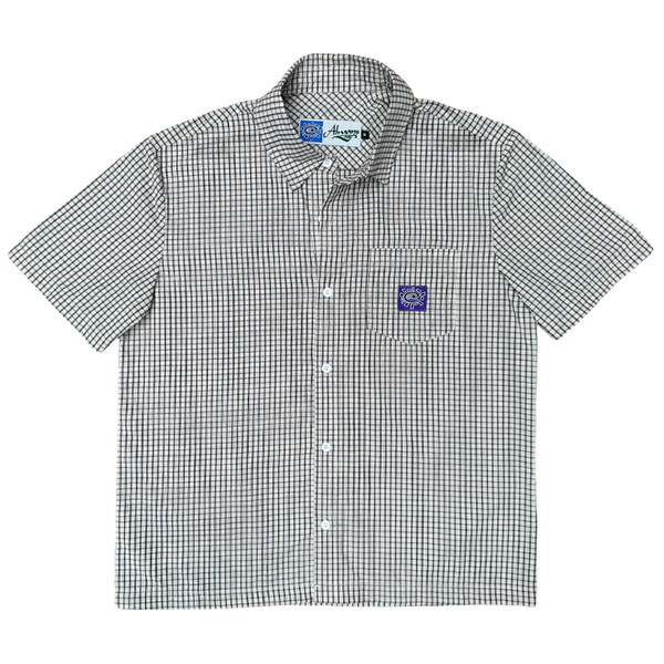 criss cross purple label shirt - white/black