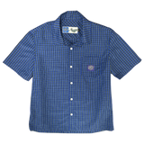 criss cross purple label shirt - navy