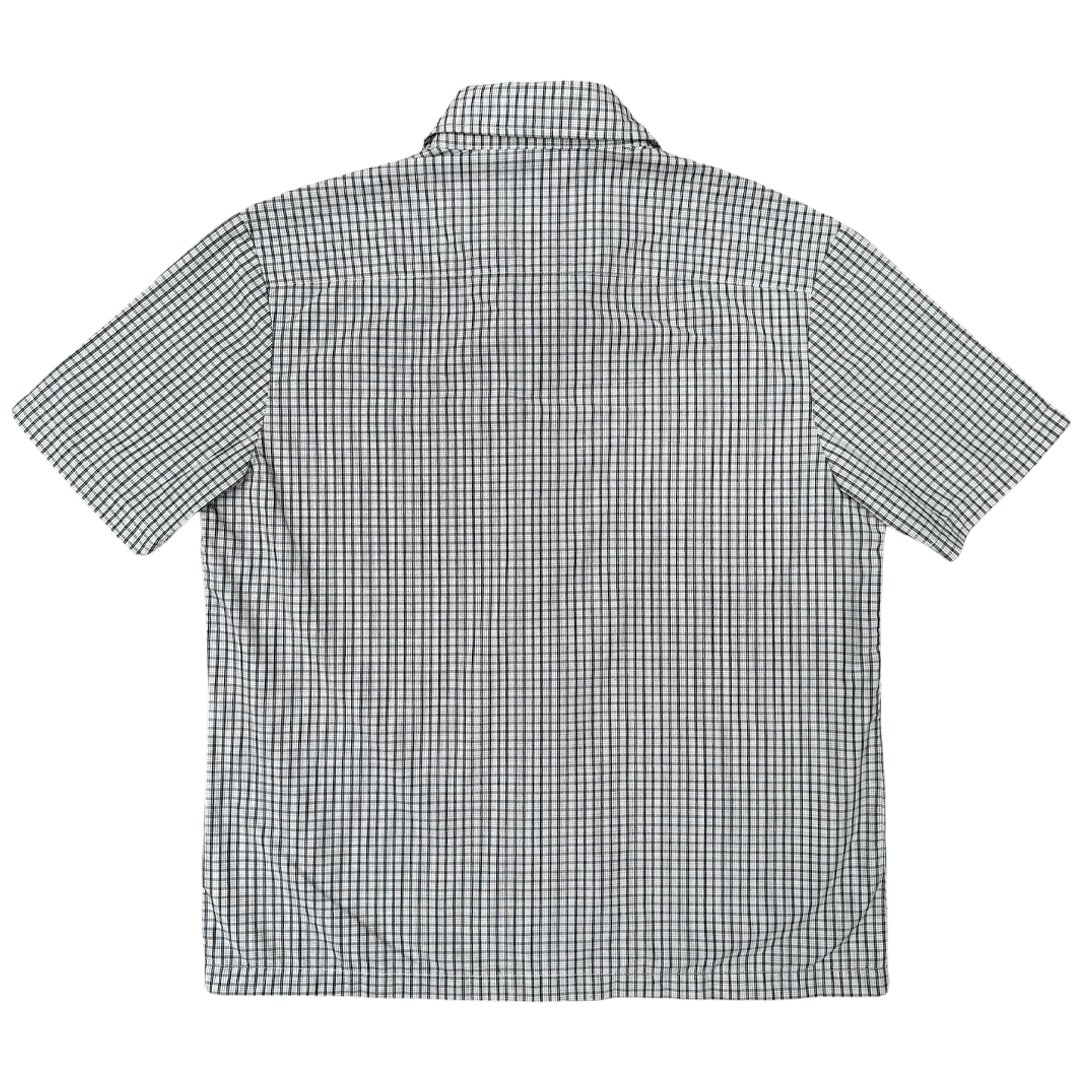 criss cross purple label shirt - white/black – always do what you should do