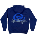 curl logo hoodie - navy