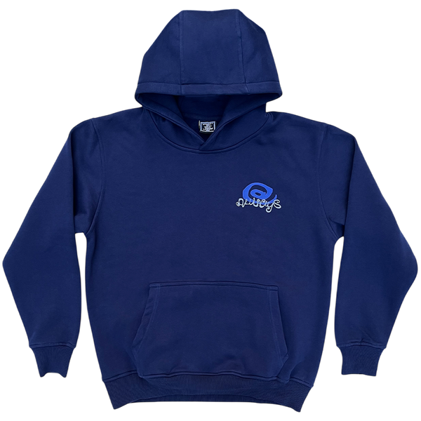 curl logo hoodie - navy