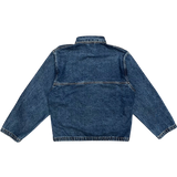 indigo grey silver label denim jacket