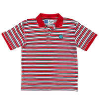 educated polo - red/blue/white