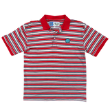 educated polo - red/blue/white