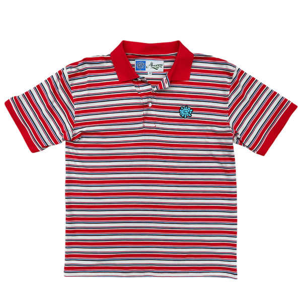 educated polo - red/blue/white