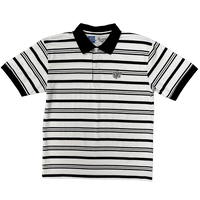 educated polo - black/white