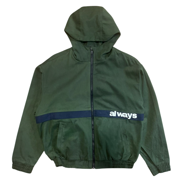 6 pocket canvas jacket - forrest green
