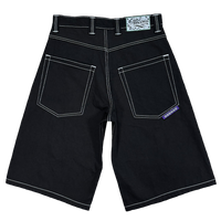 heavy duty unisex denim shorts - purple label