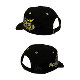 goth cap - black / yellow