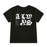 goth shane baby tee - black