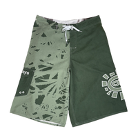 A.I boardshorts - green leaf