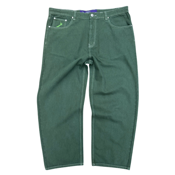 unisex denim - dark green