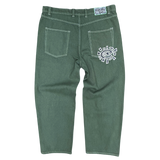 unisex denim - dark green