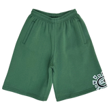 relaxed jogger shorts forrest green