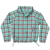 bandemic jacket - green plaid