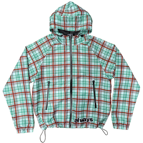 bandemic jacket - green plaid