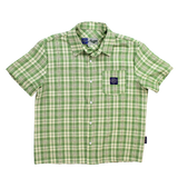 green plaid button up shirt - purple label