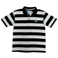 educated polo - black/grey