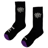 grey @sun sock - black