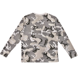 long sleeve silver camo waffle