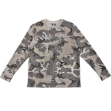 long sleeve silver camo waffle