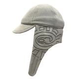 fleece trapper cap -  grey