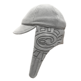 fleece trapper cap -  grey