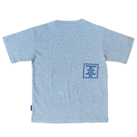 shimpei font waffle tshirt - grey