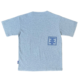 shimpei font waffle tshirt - grey