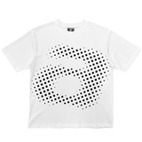 big halftone A tee - white