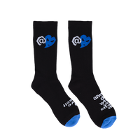 love is hard sock - black
