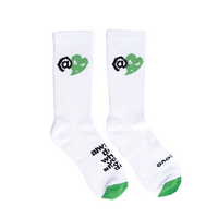 love is hard sock - white