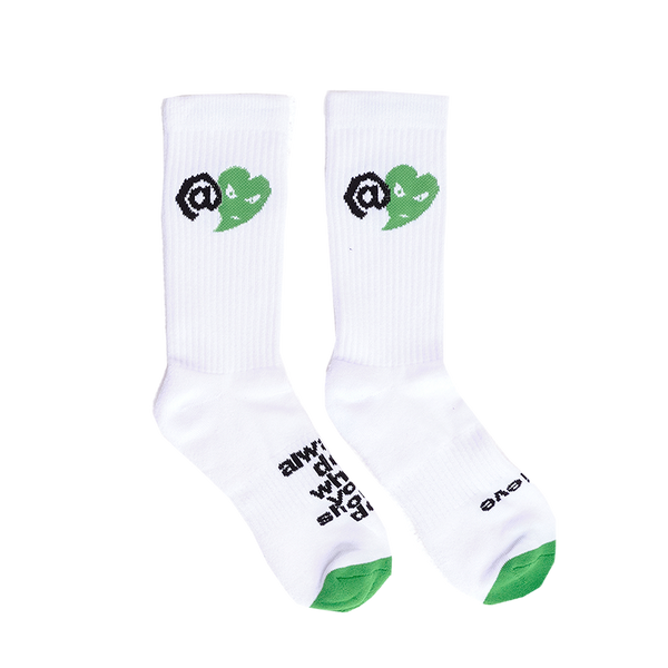 love is hard sock - white