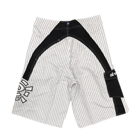 A.I boardshorts - white pinstripe