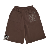 relaxed @sun jogger shorts brown
