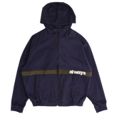 6 pocket canvas bomber jacket - navy